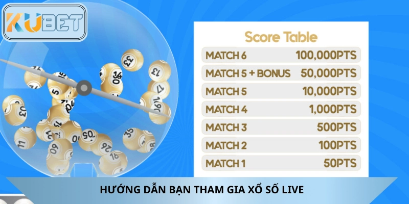 Cách tham live xổ số vô cùng cơ bản